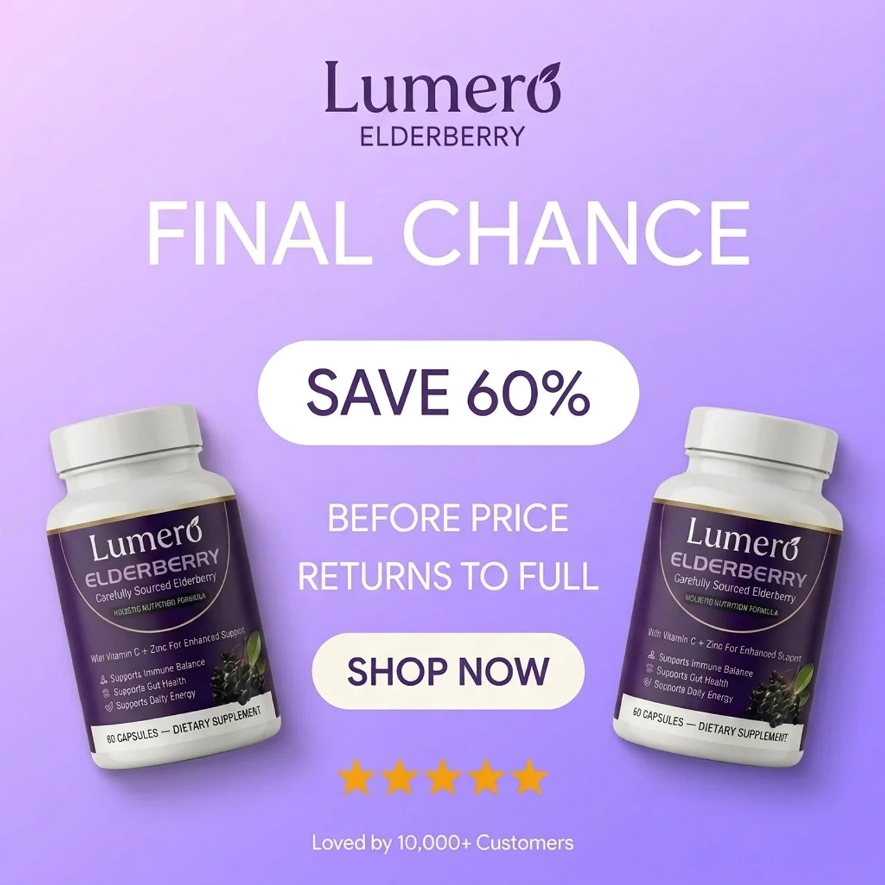 Lumero Elderberry Complete: Daily Body Support
